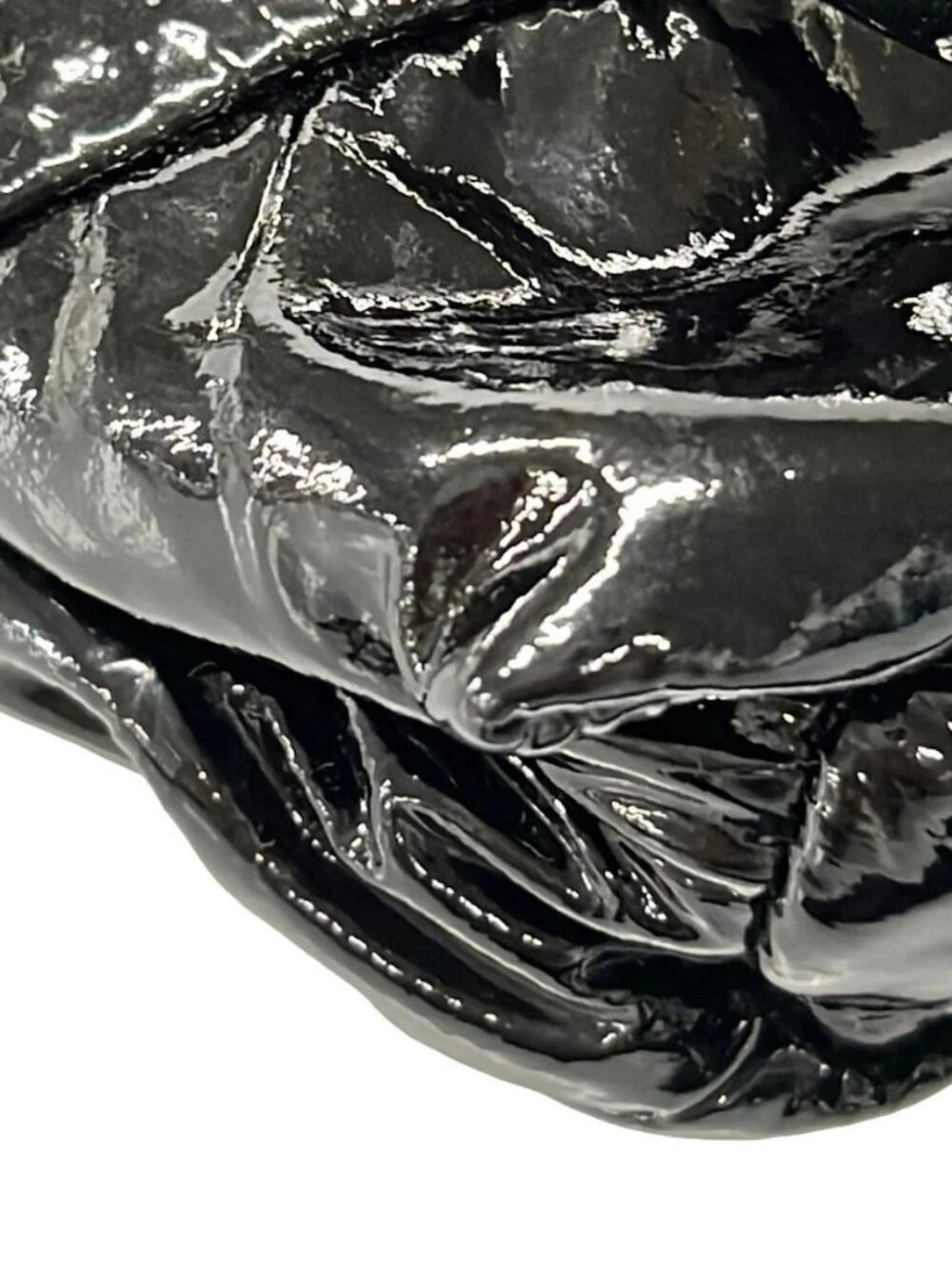 GUCCI Hysteria 203632 Black Patent Leather Clutch Bag - Picture 6 of 11